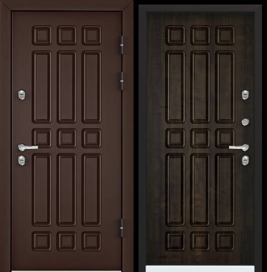 входные двери snegir 60 pp ts-2n ral 8017 коричневый ts-2n