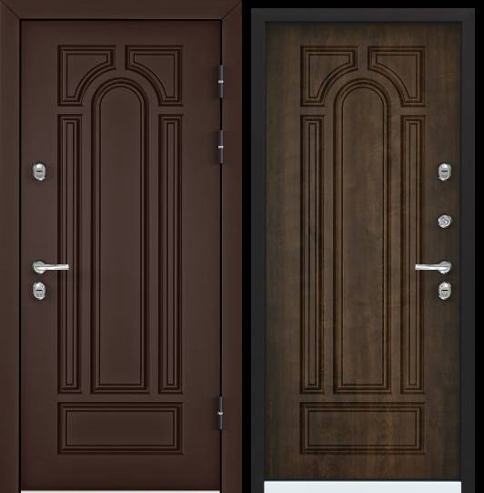входные двери snegir 60 pp ts-7 ral 8017 коричневый ts-7